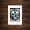 Saint Brendan | Original Limited Edition | Handmade Linocut Print - Image 2