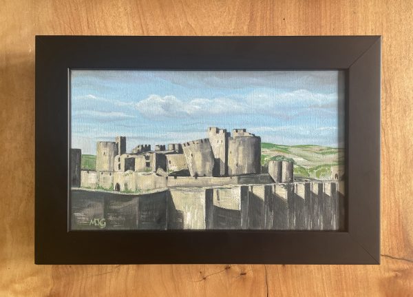 Caerphilly Castle Oil Painting