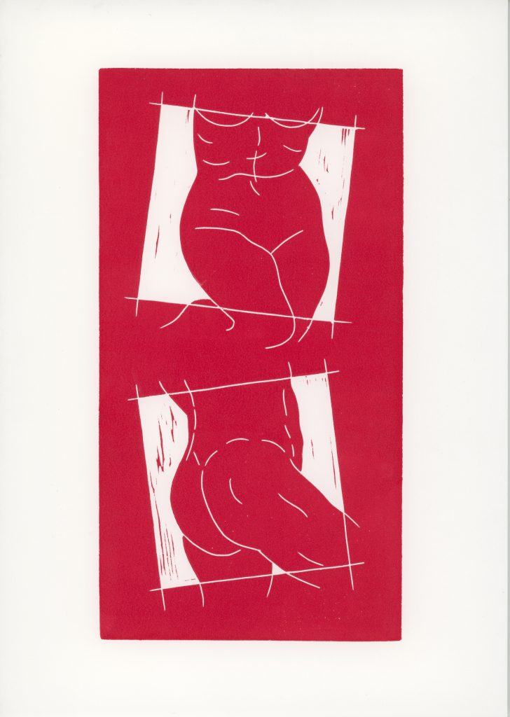 Bodies | Original Hand Printed Linocut Print
